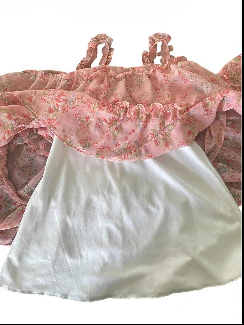 Jona Michelle Toddler Pink Floral Tiered A-Line Dress
